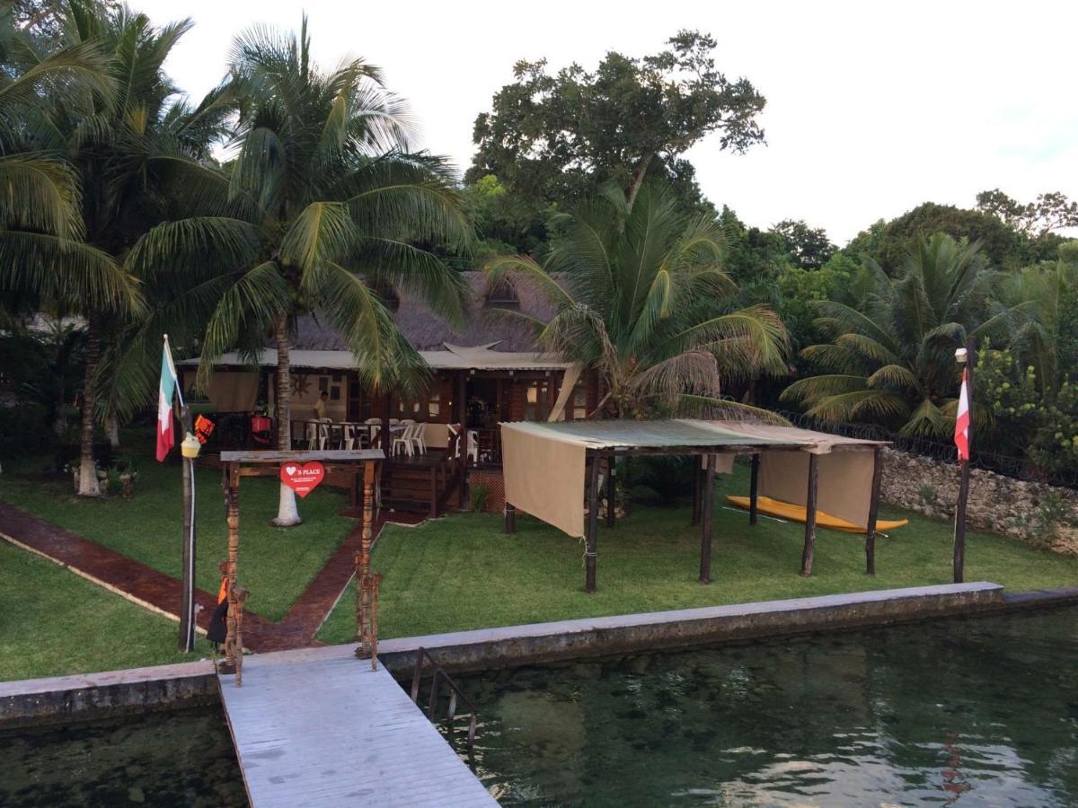 Coras Place Bacalar Lagoon Front Eksteriør bilde