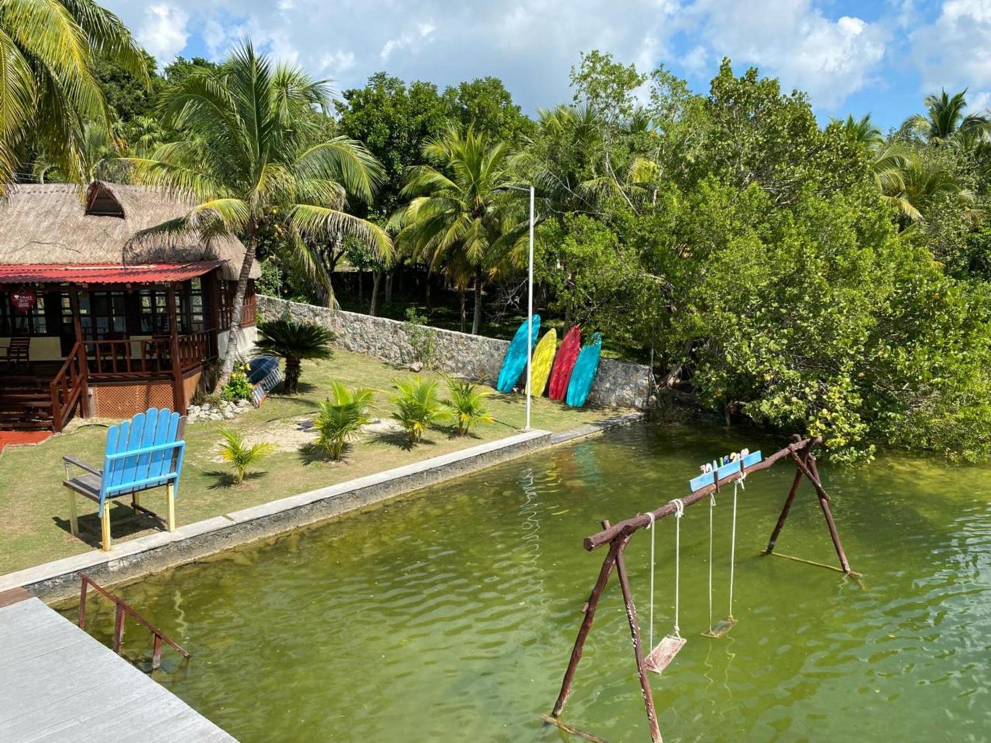 Coras Place Bacalar Lagoon Front Eksteriør bilde